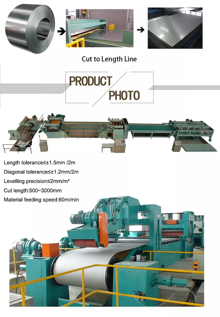 steel coil cut to length machine
