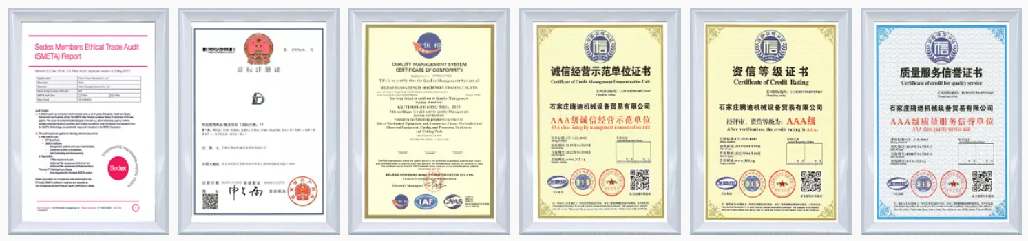 tube mill G140 Certificate