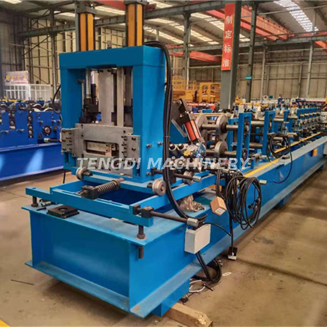 Galvanized Cold Formed Section Steel Structural C Purlin Profile Cold Roll Forming Machine 