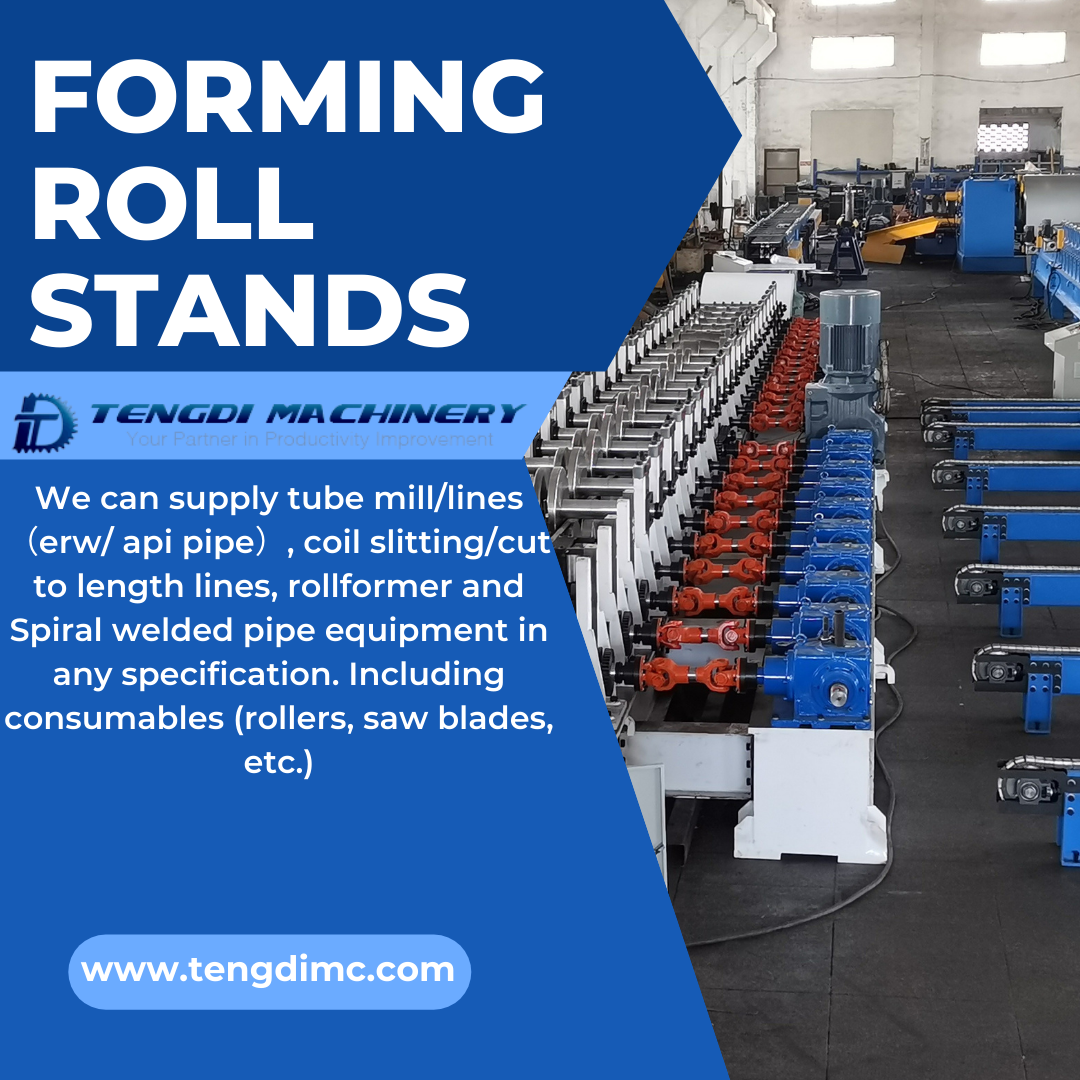 Profiled steel cold roll forming machine